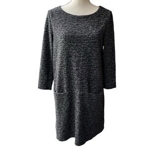Lili’s Closet (Anthropologie) Black LongSleeve Mini Dress w/ Pockets Size Medium